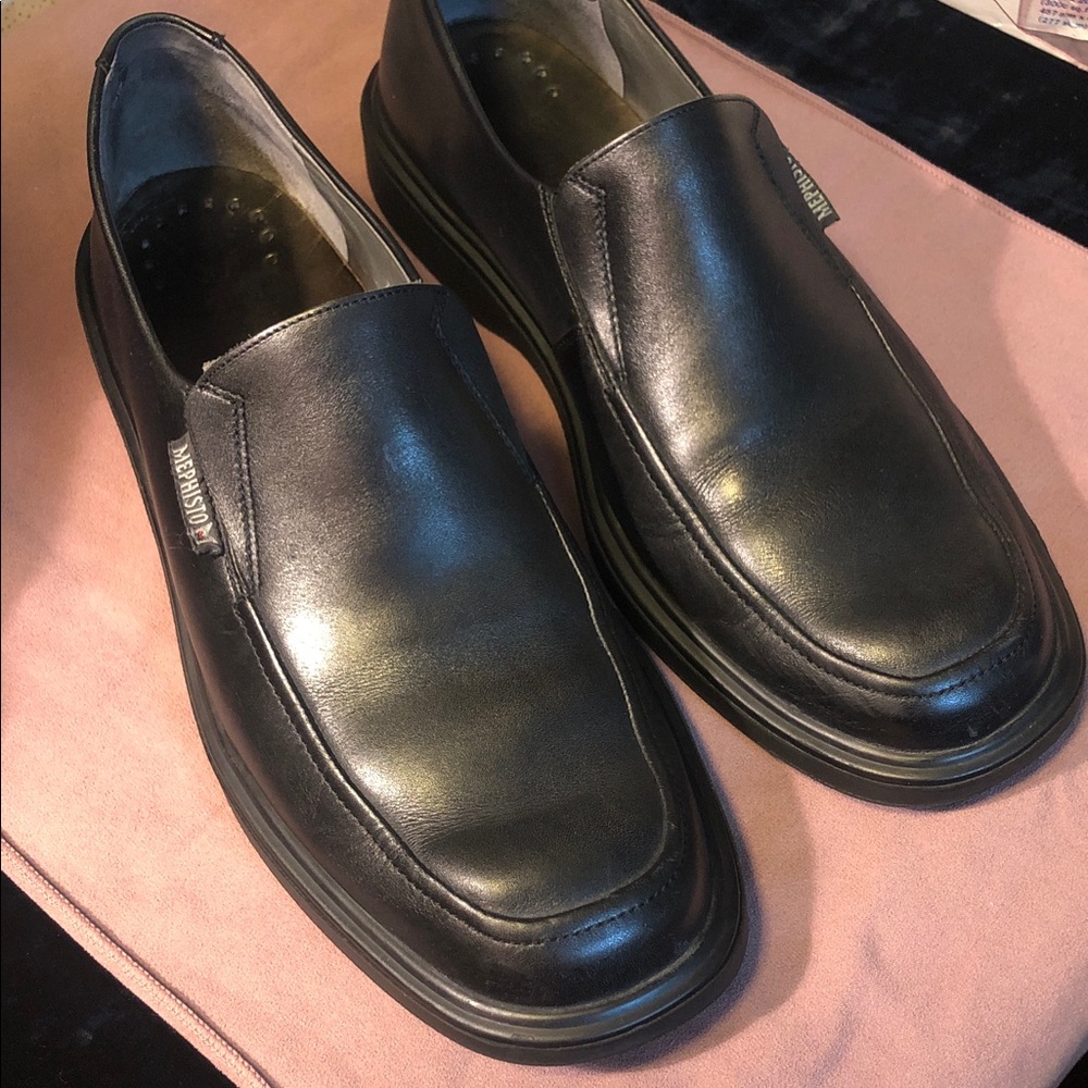 Mephisto MENS Leather Slip On Loafer Shoes 11.5